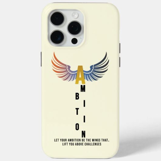 Minimale Motiverende iPhone / iPad hoes (Achterkant)