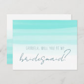 Minimale munt is mijn bruidsmeisje. kaart (Voorkant / Achterkant)