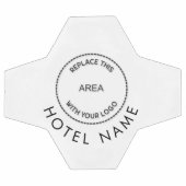 Minimale naam aangepast Logo hotel om het even wel Voetbal (Enkel)
