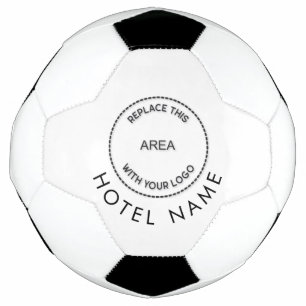 Minimale naam aangepast Logo hotel om het even wel Voetbal