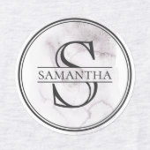 Minimale naam aangepast monogram labels (Design 1)