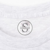 Minimale naam aangepast monogram labels (Aangebracht)