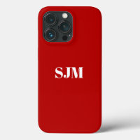 Minimale naam van aangepast monogram: cherry red c
