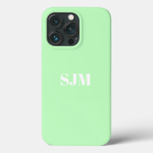 Minimale naam van aangepast monogram zeebrasem gro iPhone 13 pro hoesje