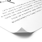 Minimale nachtelijke moderne ADELLA-scherm P Poster (Hoek)