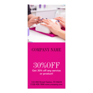 Minimale nageltechniek Rack Card Scan de QR-code Reclamekaart