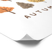 Minimale najaarstructuur poster (Hoek)