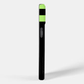 Minimale Neon Green en Black Simple Modern Stripe Case-Mate iPhone Case (Achterkant / Rechts)