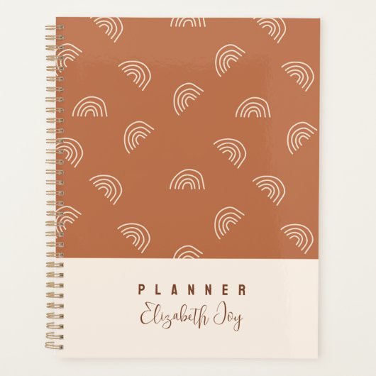 Minimale neutrale Boho  Planner (Voorkant)