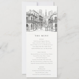 Minimale New Orleans Louisiana Schets Bruiloftsmen Kaart