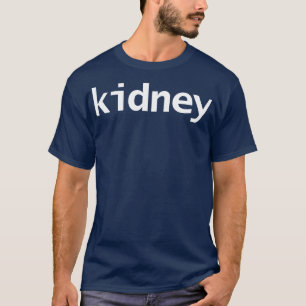 Minimale niertypografie Witte tekst T-shirt