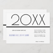 Minimale nieuwjaarse feestdag | Uitnodiging (Voorkant / Achterkant)