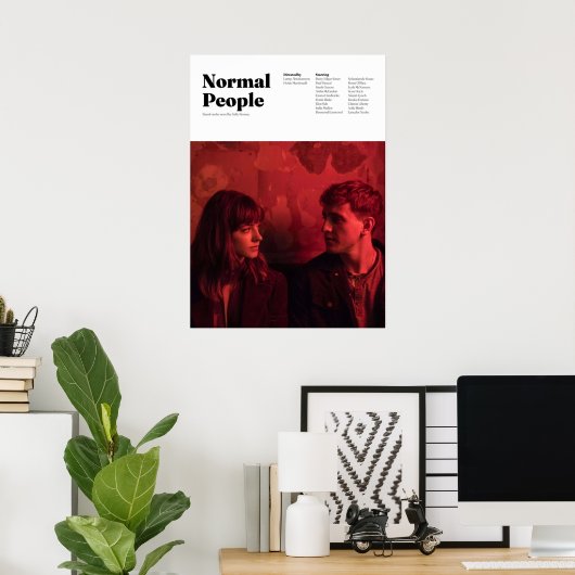 Minimale normale mensen poster (Thuiskantoor)