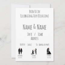 Minimale noteringskaarten voor uitnodigingen