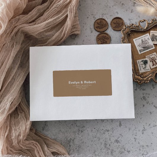 Minimale officiële bruine bruidebruine bruidebruin etiket