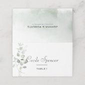 Minimale olievlek met eucalyptus (Buitenkant ongevouwen)