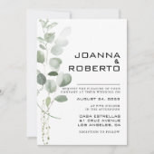 Minimale olievlek met eucalyptus kaart (Voorkant)