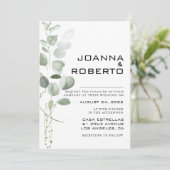 Minimale olievlek met eucalyptus kaart (Staand voorkant)