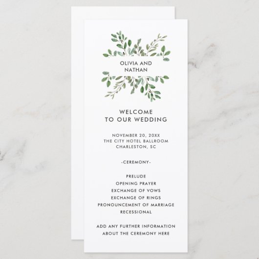 Minimale olievlek | Weddenschap Programma (Voorkant / Achterkant)