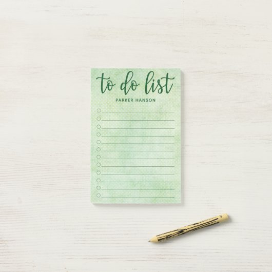 Minimale om lijst te doen post-it® notes (Op bureau)