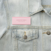 Minimale oogstroze eenvoudige grafische Sjabloon Naamplaatje (In situ)