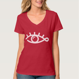 Minimale oogvlekken t-shirt