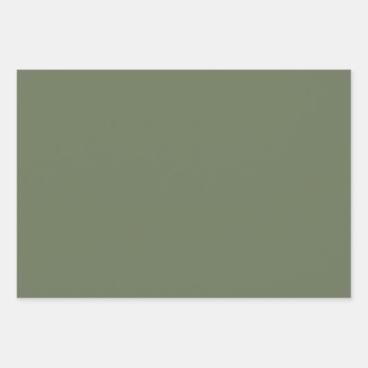 Minimale oogvulling met vast, groen, olive, kleur inpakpapier vel (Voorkant 2)