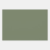 Minimale oogvulling met vast, groen, olive, kleur inpakpapier vel (Voorkant)