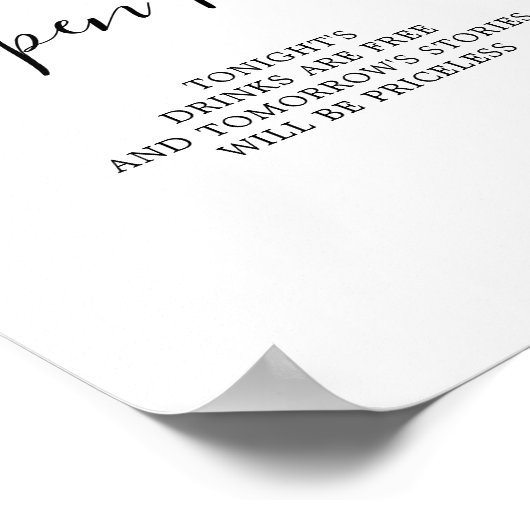 Minimale openbalieslog poster (Hoek)