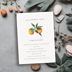 Minimale Oranje Boho-fauna Elke ouderdom nodigt ui Bedankkaart