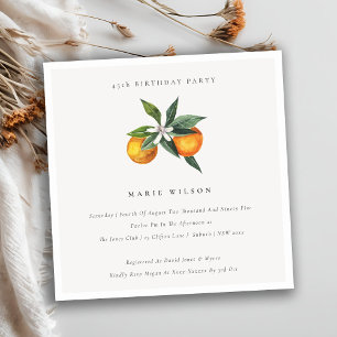 Minimale Oranje Boho-fauna Elke ouderdom nodigt ui Bedankkaart