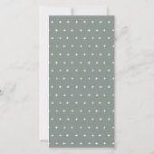 Minimale Oranje Boho Foliage Photo Wedding Invite Bedankkaart (Achterkant)