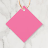 Minimale orchidee roze witte bruiloft dank u bedankjes labels (Achterkant)