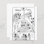 Minimale orthodoxe kerststal (Voorkant / Achterkant)