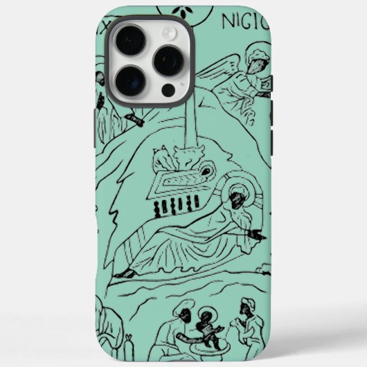 Minimale orthodoxe kerststal Case-Mate iPhone case (Achterkant)