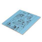 Minimale orthodoxe kerststal tegeltje (Zijkant)