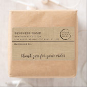 Minimale overlapping bedankt uw zakelijke maillabe etiket (Insitu)