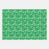 Minimale overzichten voor kerstobjecten in de stat inpakpapier vel (Voorkant 3)