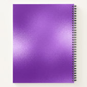 Minimale Paarse iriserende textuur Notitieboek (Achterkant)