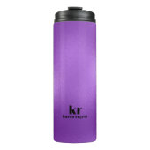 Minimale Paarse iriserende textuur Thermosbeker (Voorkant)
