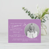 Minimale Paarse viering van het levensonderhoud Kaart (Staand voorkant)