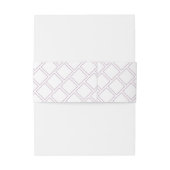 Minimale Paarse Witte Initialen Datum huwelijk Uitnodigingen Wikkel (Achterkant Voorbeeld)