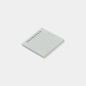 Minimale pagina Groene dagelijkse taken Planner Post-it® Notes (Schuin)