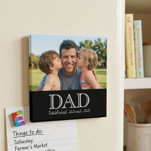 Minimale Papa Opgericht Vaderdag Cadeaumagneet Magneet