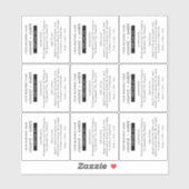 Minimale Parfum Roller Fles Transparante Labels (Vel)