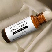 Minimale Parfum Roller Fles Transparante Labels