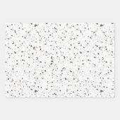 Minimale pasta Blush Pink Green Terrazzo Gift Inpakpapier Vel (Voorkant 3)
