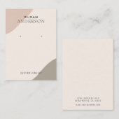 Minimale pasteelkleuren die beeldscherm verdienen visitekaartje (Voorkant / Achterkant)