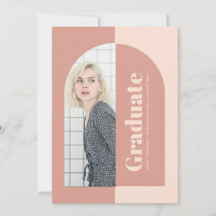 Minimale Persoon met roze pink Fotogradatie Kaart