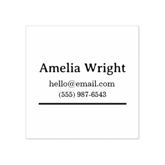 Minimale Persoonlijke Adresstempel Naam, E-mail & Rubberstempel